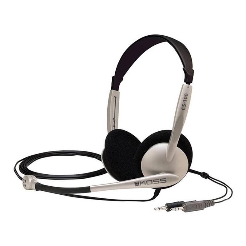 Headset Koss CS 100 černý stříbrný