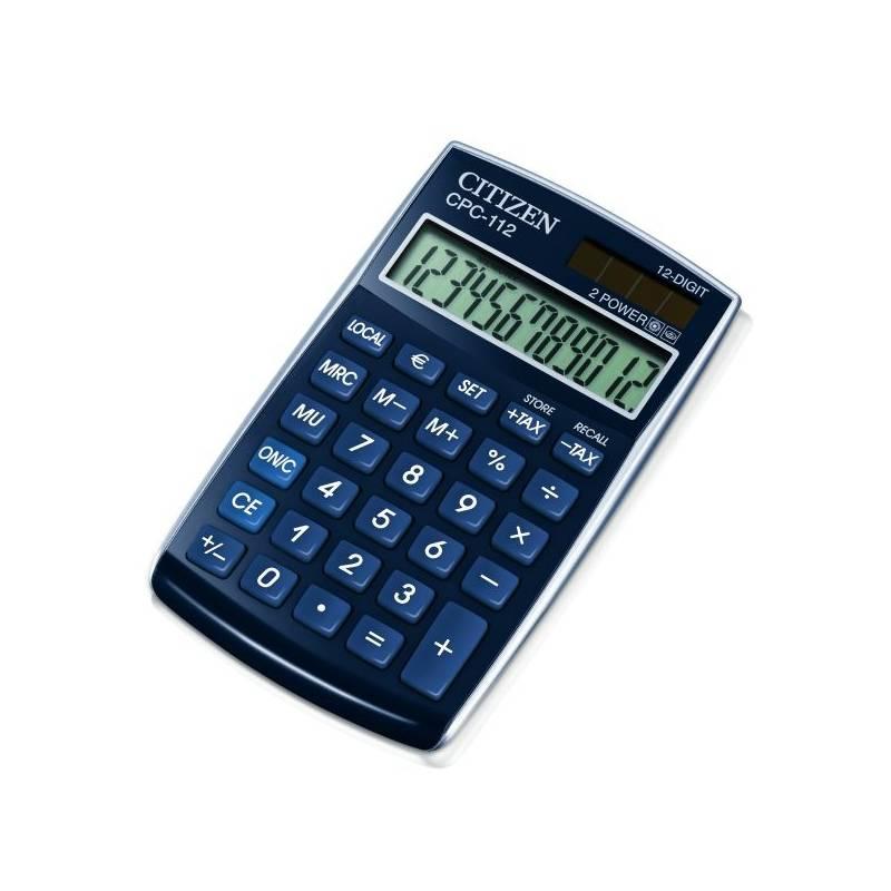 Kalkulačka Citizen CPC-112BL modrá