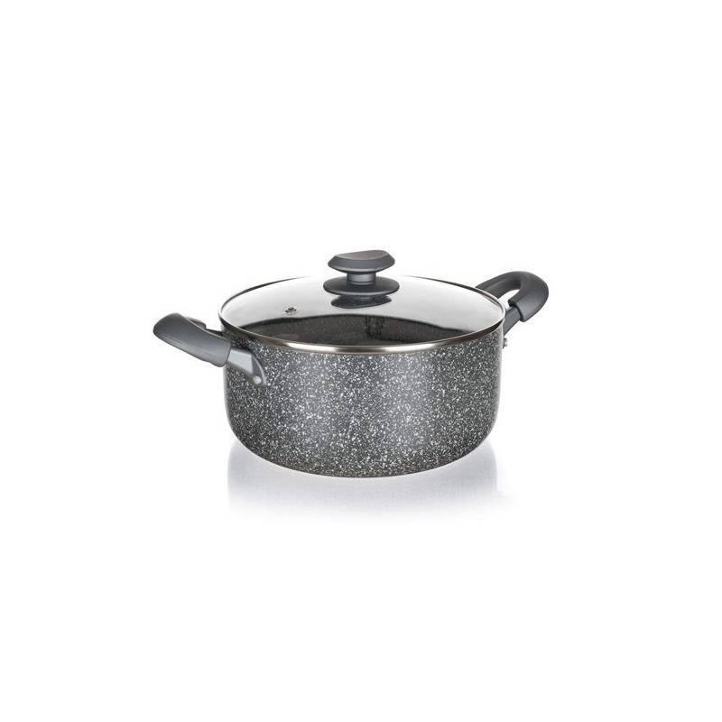 Kastrol s poklicí BANQUET Granite šedá