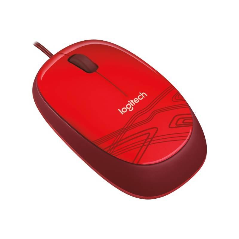 Myš Logitech M105 červená, Myš, Logitech, M105, červená