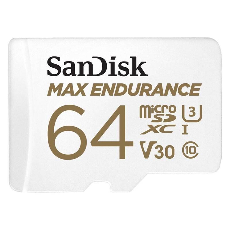 Paměťová karta Sandisk MAX ENDURANCE microSDHC 64 GB adaptér