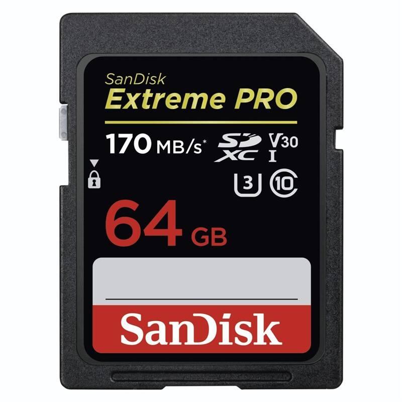 Paměťová karta Sandisk SDXC Extreme Pro 64GB, Paměťová, karta, Sandisk, SDXC, Extreme, Pro, 64GB