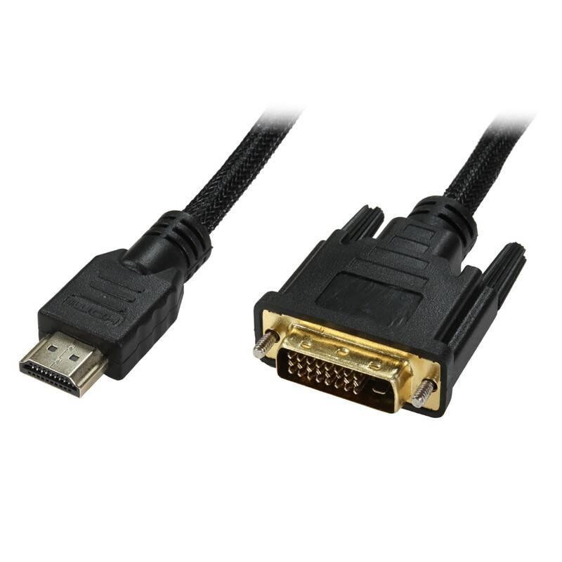 Kabel Evolveo DVI HDMI, 1,8m černý