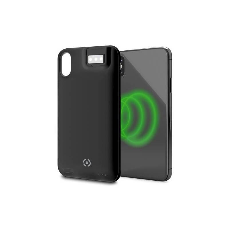 Kryt na mobil Celly Powercase Wireless na Apple iPhone X Xs černý