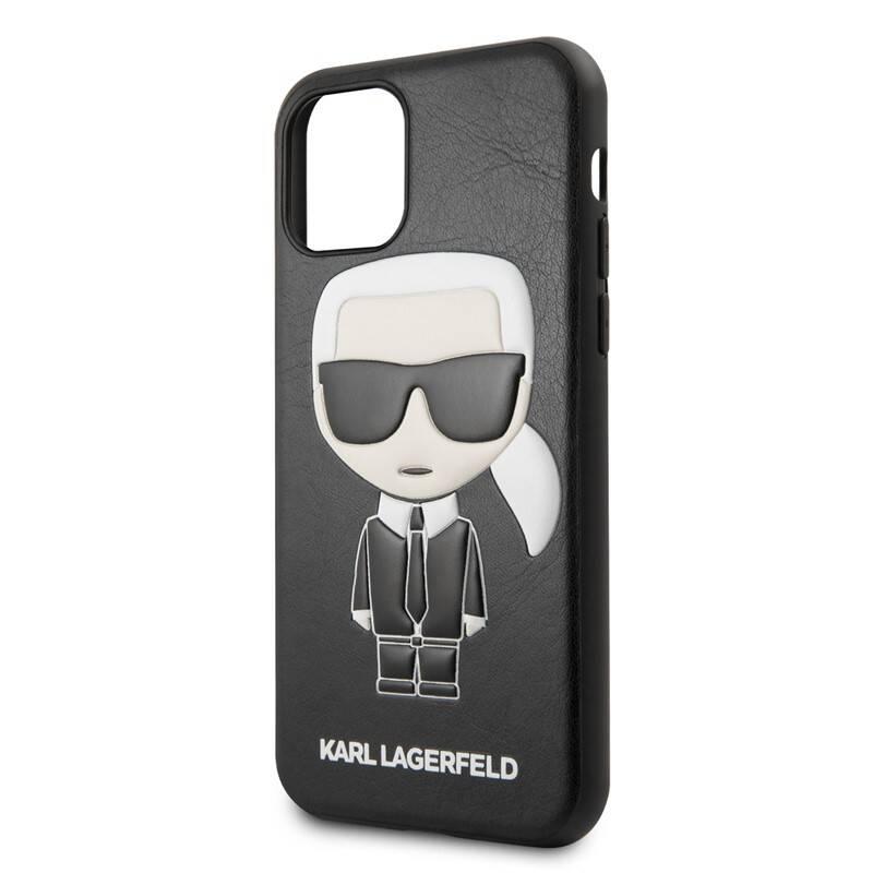 Kryt na mobil Karl Lagerfeld Embossed na Apple iPhone 11 černý