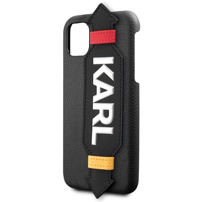 Kryt na mobil Karl Lagerfeld Strap na Apple iPhone 11 černý
