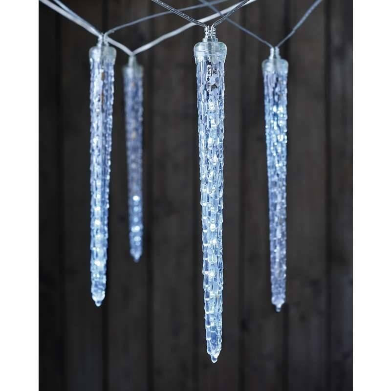 LED dekorace EMOS 10× rampouch, studená