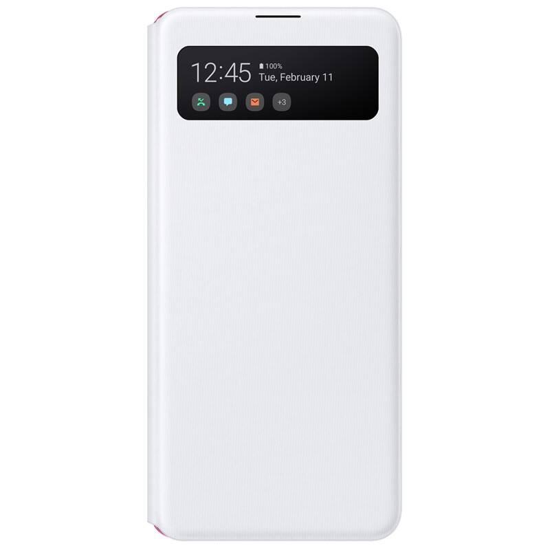 Pouzdro na mobil flipové Samsung S View na Galaxy A41 bílé