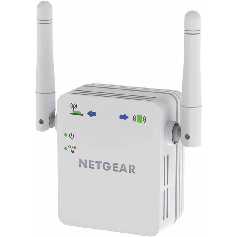 WiFi extender NETGEAR N300 bílý, WiFi, extender, NETGEAR, N300, bílý