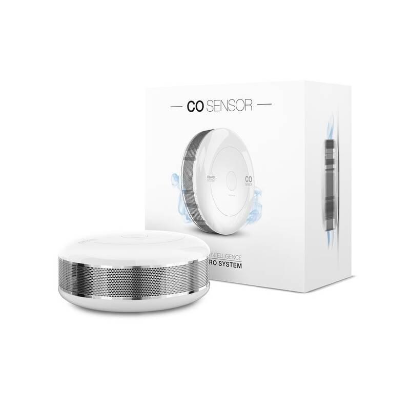 Detektor oxidu uhelnatého Fibaro bateriový, Z-Wave Plus