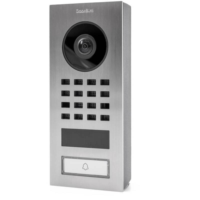 Dveřní videotelefon DoorBird D1101V na povrch, 1 tlačítko nerez ocel