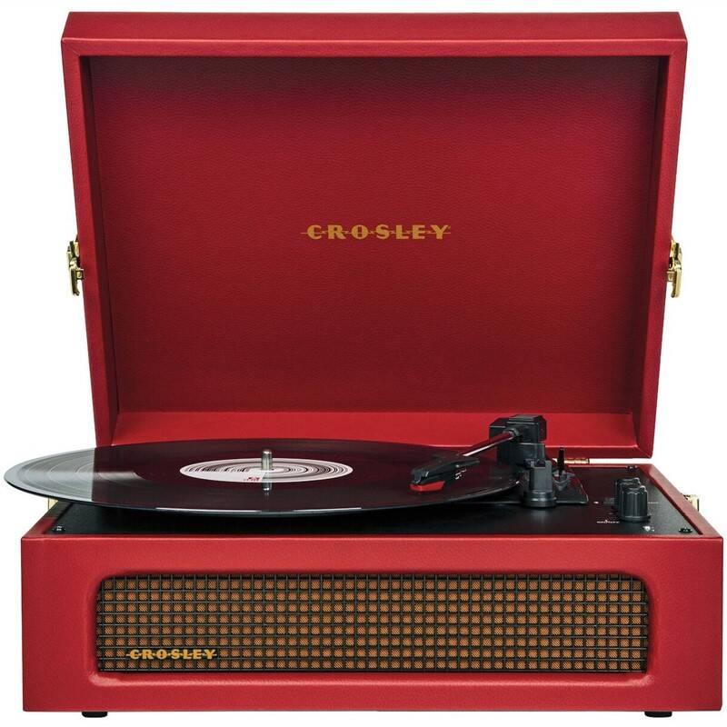 Gramofon Crosley Voyager červený, Gramofon, Crosley, Voyager, červený