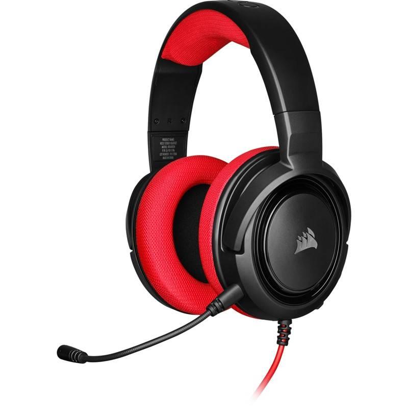 Headset Corsair HS35 černý červený