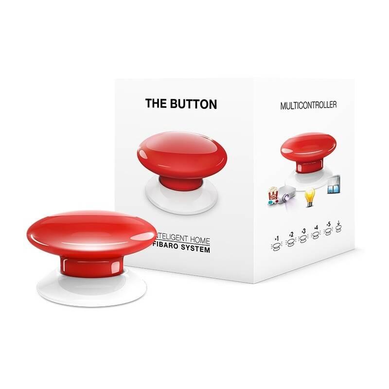 Tlačítko Fibaro Button, Z-Wave Plus červené