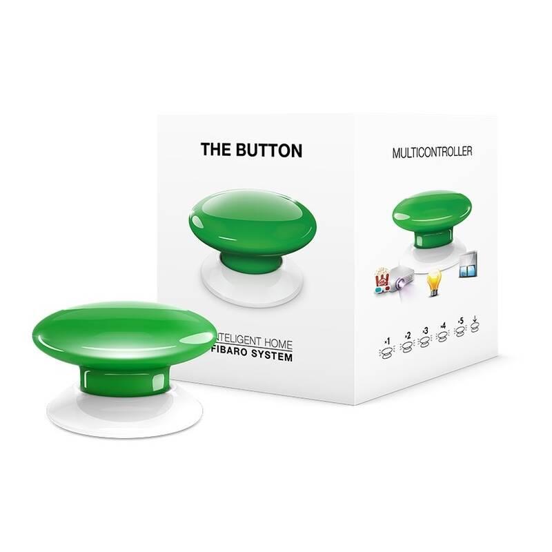 Tlačítko Fibaro Button, Z-Wave Plus zelené