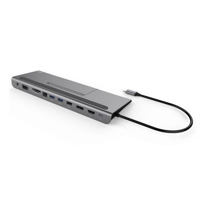 Dokovací stanice i-tec USB-C Metal Low Profile 4K Triple Display Docking Station Power Delivery 85 W