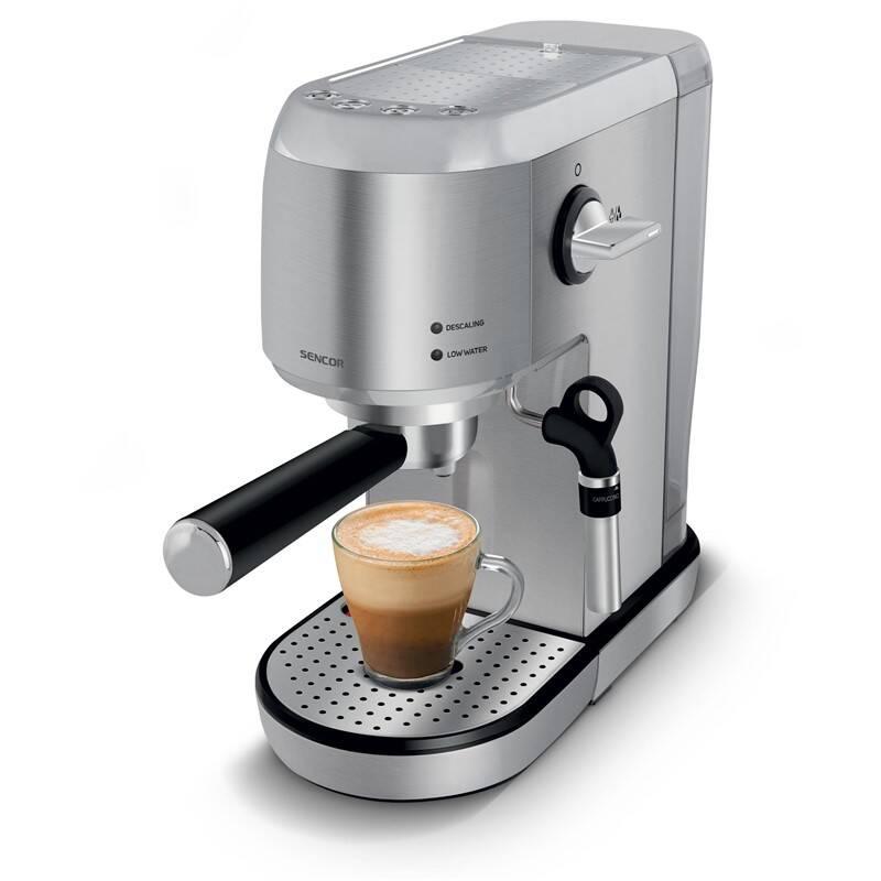 Espresso Sencor SES 4900SS stříbrné, Espresso, Sencor, SES, 4900SS, stříbrné