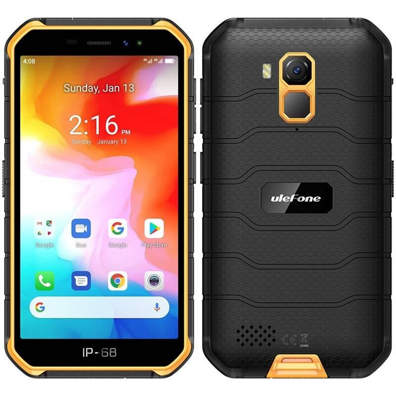 Mobilní telefon UleFone Armor X7 černý oranžový