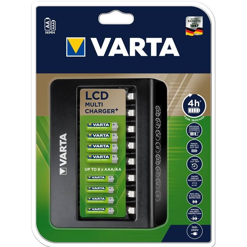 Nabíječka Varta LCD Multi Charger pro 8x AA AAA