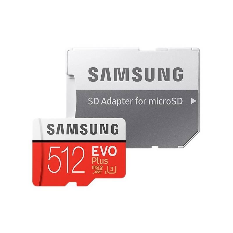 Paměťová karta Samsung Micro SDXC EVO 512GB Class 10 UHS-3 SD adaptér, Paměťová, karta, Samsung, Micro, SDXC, EVO, 512GB, Class, 10, UHS-3, SD, adaptér