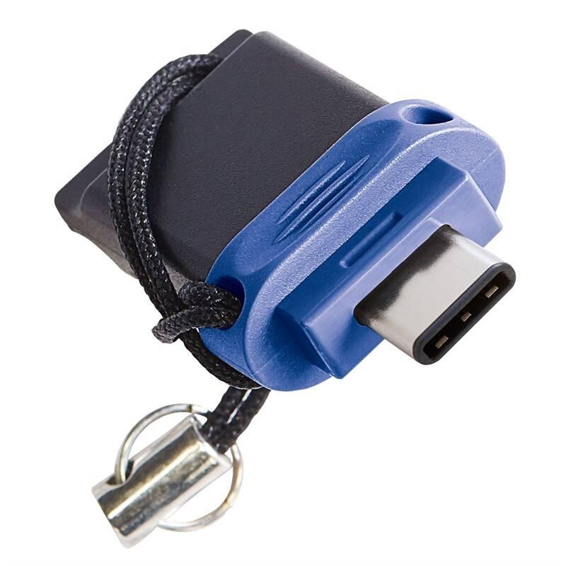 USB Flash Verbatim Store 'n' Go Dual Drive 64GB černý modrý, USB, Flash, Verbatim, Store, 'n', Go, Dual, Drive, 64GB, černý, modrý