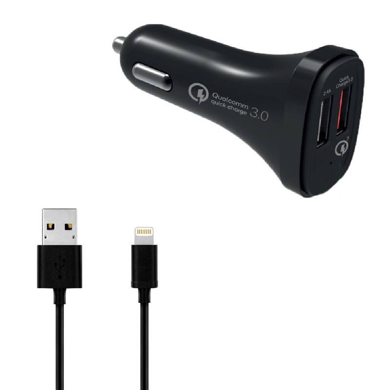 Adaptér do auta WG 2xUSB, QC