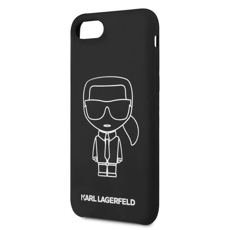 Kryt na mobil Karl Lagerfeld Ikonic na Apple iPhone 8 SE černý