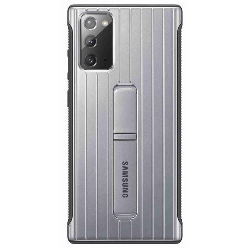 Kryt na mobil Samsung Protective Standing Cover na Galaxy Note20 stříbrný
