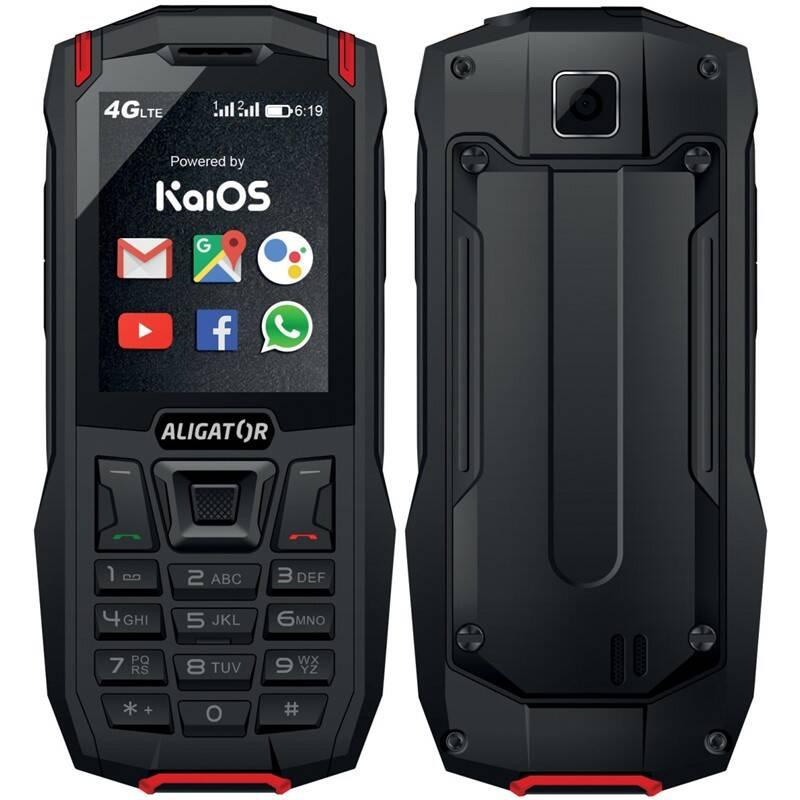Mobilní telefon Aligator K50 eXtremo černý červený