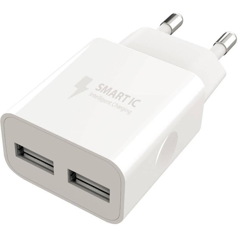 Nabíječka do sítě WG 2xUSB, 2,4A