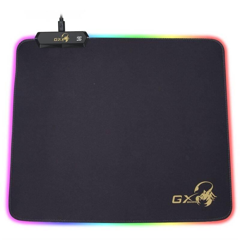 Podložka pod myš Genius GX-Pad 300S RGB, 32 x 27 cm černá