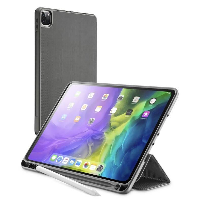 Pouzdro na tablet CellularLine Folio Pen pro Apple iPad Pro 11" se slotem pro stylus černé