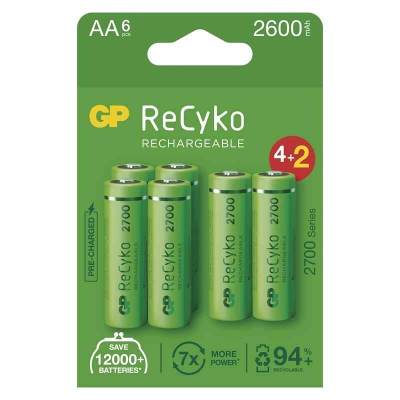 Baterie nabíjecí GP ReCyko, HR06, AA,