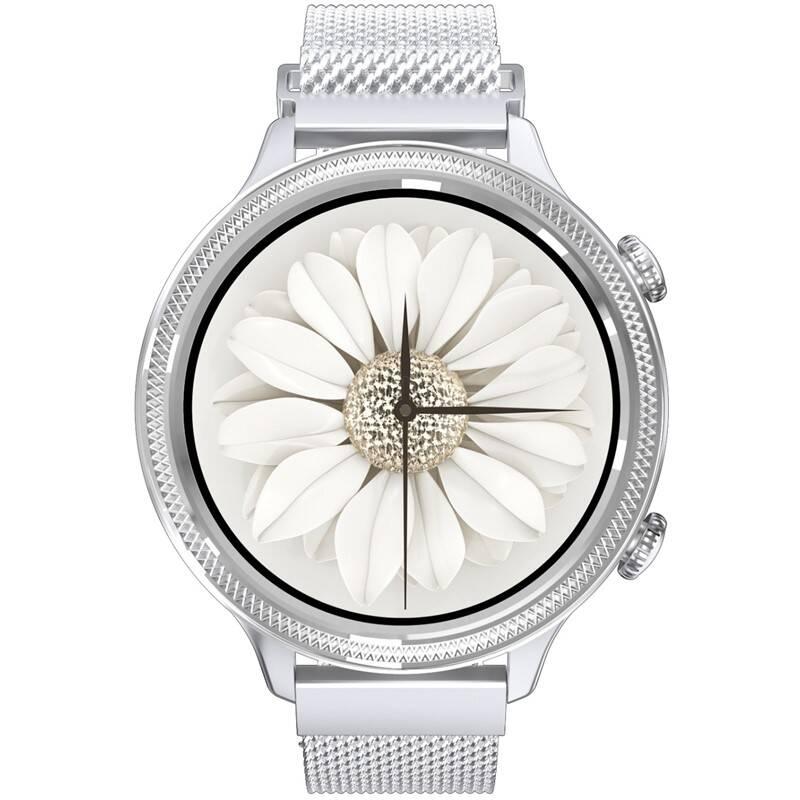 Chytré hodinky Carneo Gear Deluxe stříbrné, Chytré, hodinky, Carneo, Gear, Deluxe, stříbrné