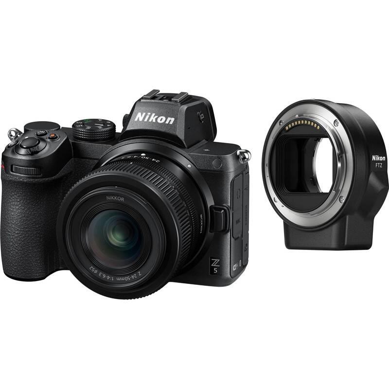 Digitální fotoaparát Nikon Z5 24-50 VR adaptér bajonetu FTZ KIT černý