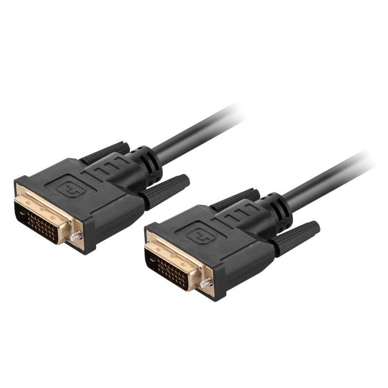 Kabel GoGEN DVI-D DVI-D, Dual Link, 3m černý