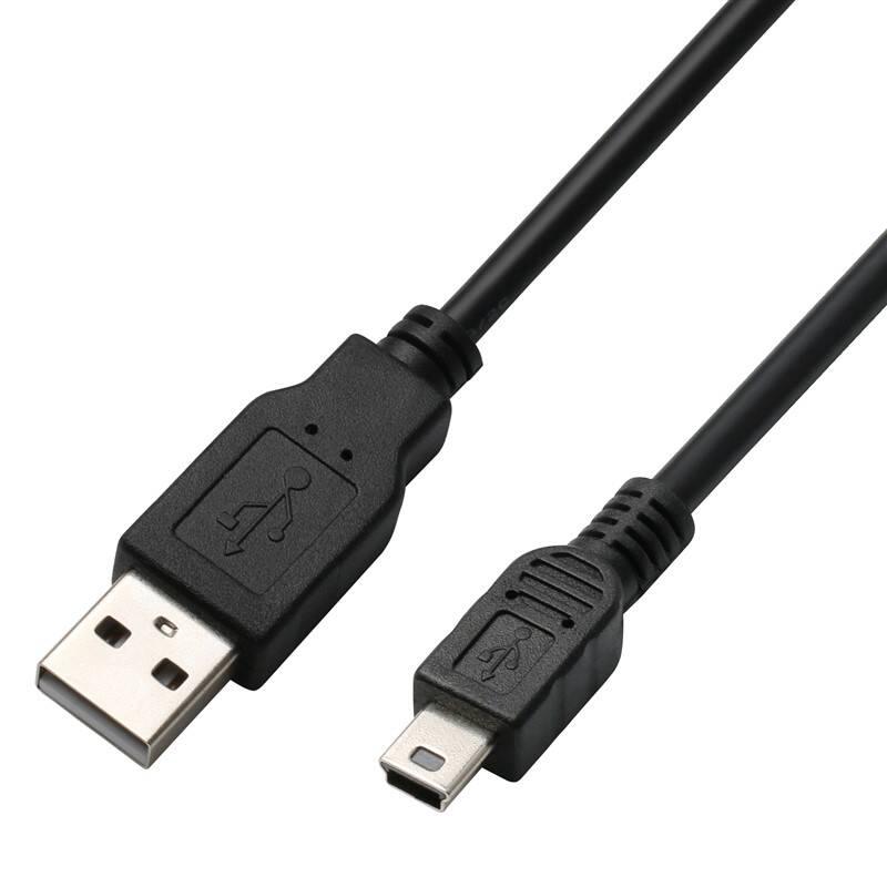 Kabel GoGEN USB A Mini USB, 3m černý