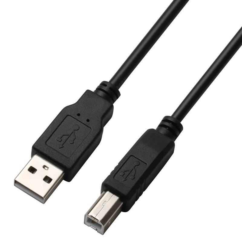 Kabel GoGEN USB A USB B, 5m černý, Kabel, GoGEN, USB, A, USB, B, 5m, černý