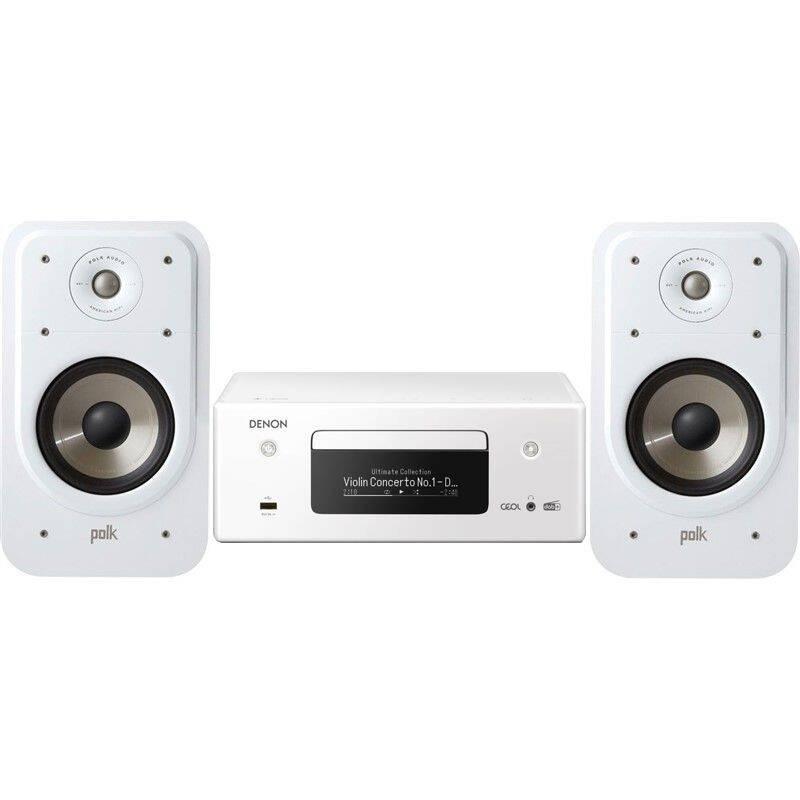 Mikrosystém Denon RCD-N11 DAB CEOL set reproduktorů Polk bílý, Mikrosystém, Denon, RCD-N11, DAB, CEOL, set, reproduktorů, Polk, bílý