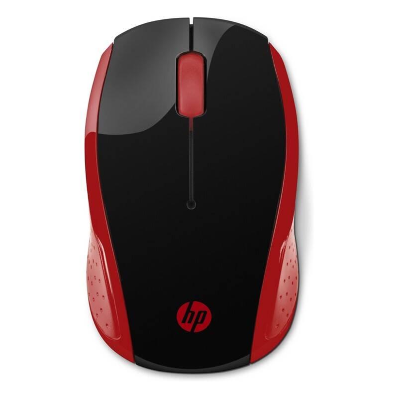 Myš HP 200 černá červená