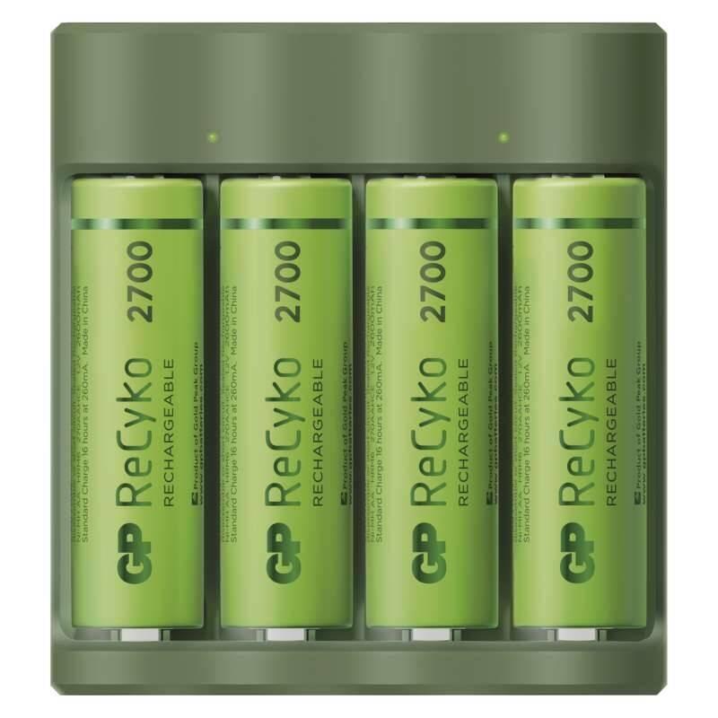 Nabíječka GP Everyday B421 4× AA ReCyko 2700 USB, Nabíječka, GP, Everyday, B421, 4×, AA, ReCyko, 2700, USB