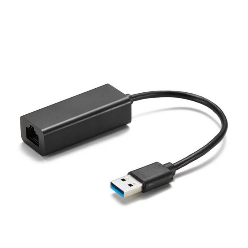 Redukce AQ RJ45 USB 3.0 černá