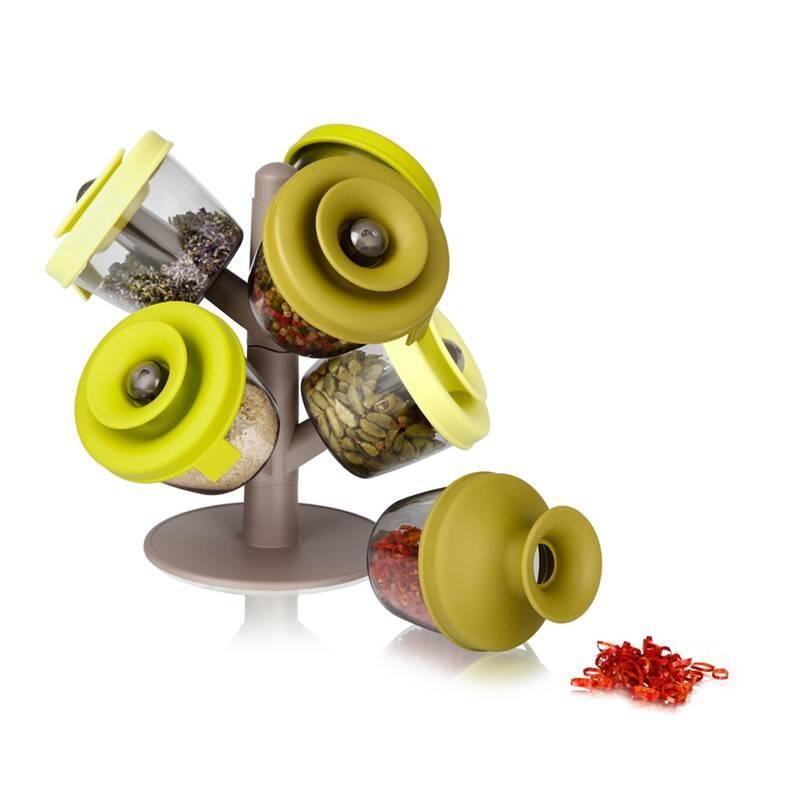 Sada kořenek Tomorrow's Kitchen PopSome Herbs & Spices Set of 6 zelený, Sada, kořenek, Tomorrow's, Kitchen, PopSome, Herbs, &, Spices, Set, of, 6, zelený