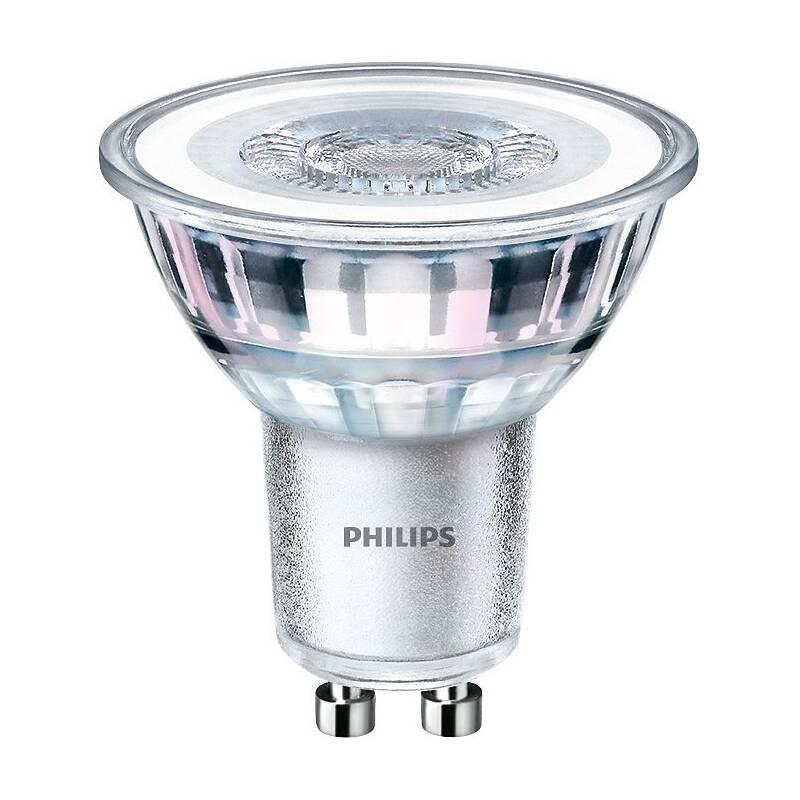 Žárovka LED Philips bodová, 4,6 W, GU10, teplá bílá, Žárovka, LED, Philips, bodová, 4,6, W, GU10, teplá, bílá