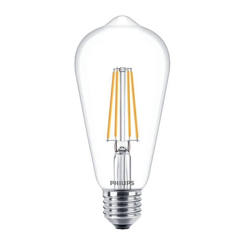 Žárovka LED Philips klasik, 7W, E27, teplá bílá