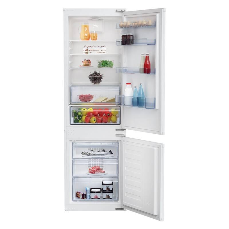 Chladnička s mrazničkou Beko BCSA285K4SN bílé