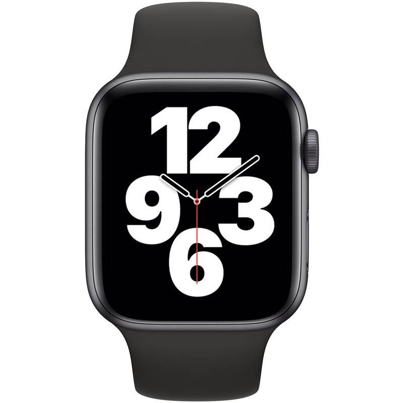 Chytré hodinky Apple Watch SE GPS 40mm pouzdro z vesmírně šedého hliníku - černý sportovní náramek