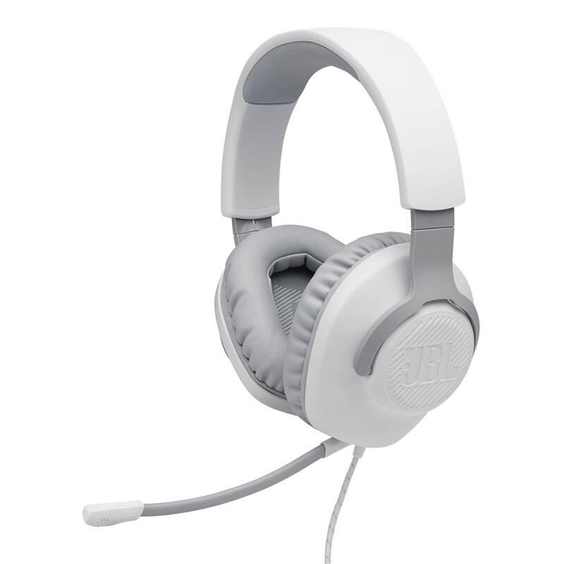 Headset JBL Quantum 100 bílý