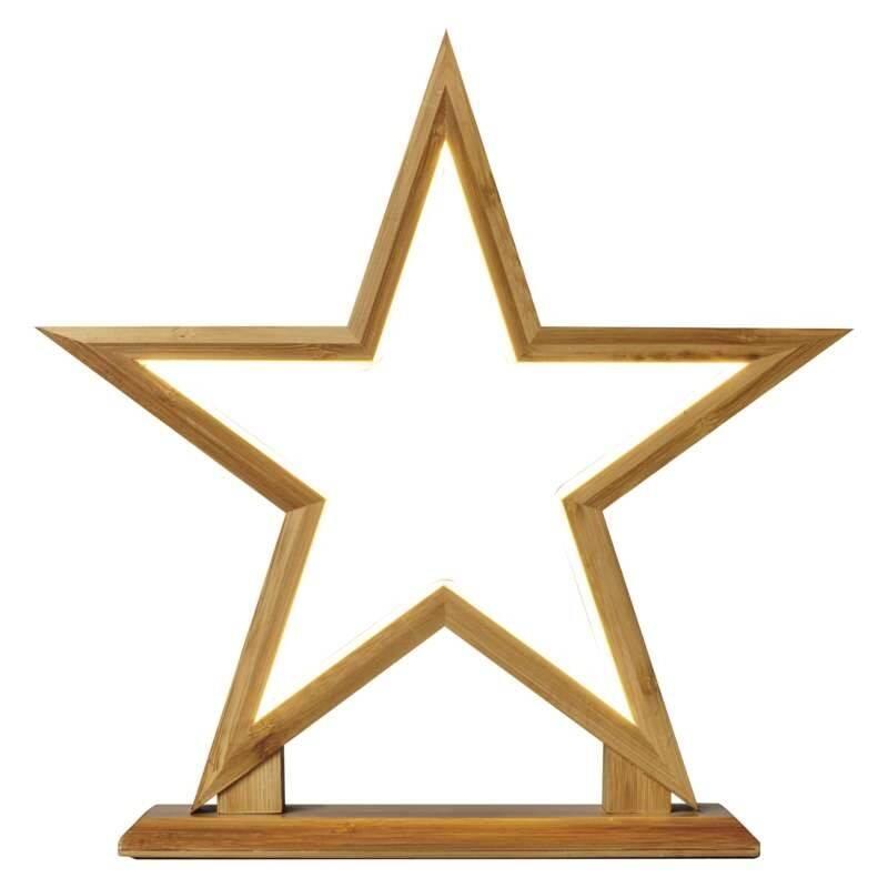 LED dekorace EMOS hvězda dřevěná, vnitřní,