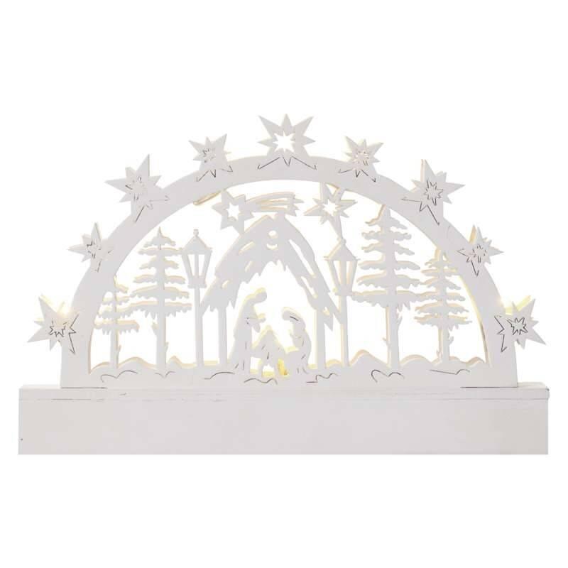 LED dekorace EMOS vánoční betlém, 23cm,